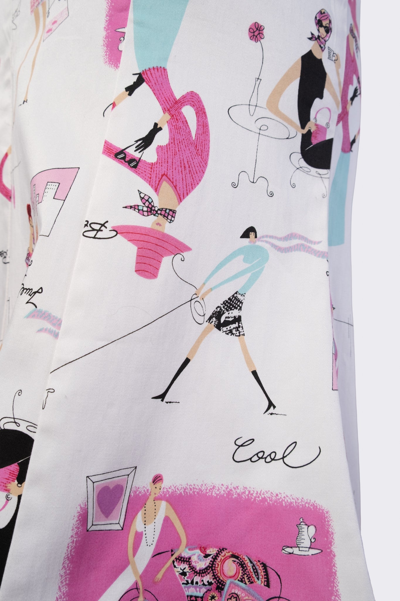 Y2K Fashion Illustration Cotton Tulip Skirt