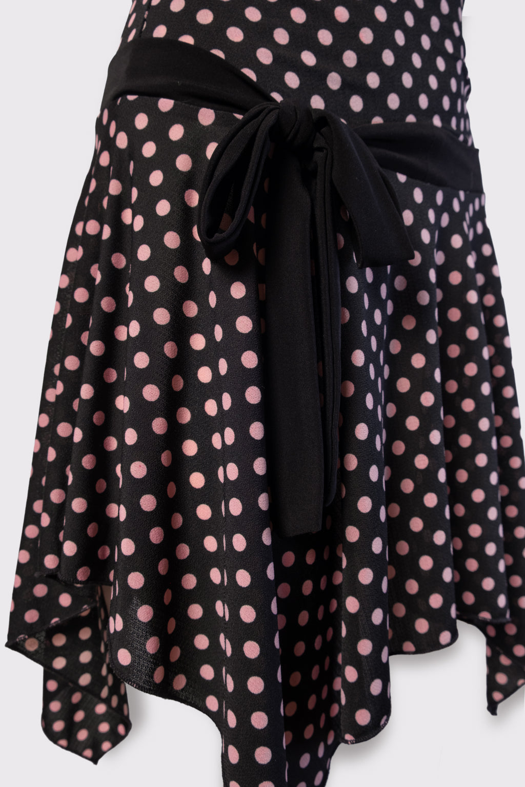 Y2K Polka Dot Fairy Hem Dress