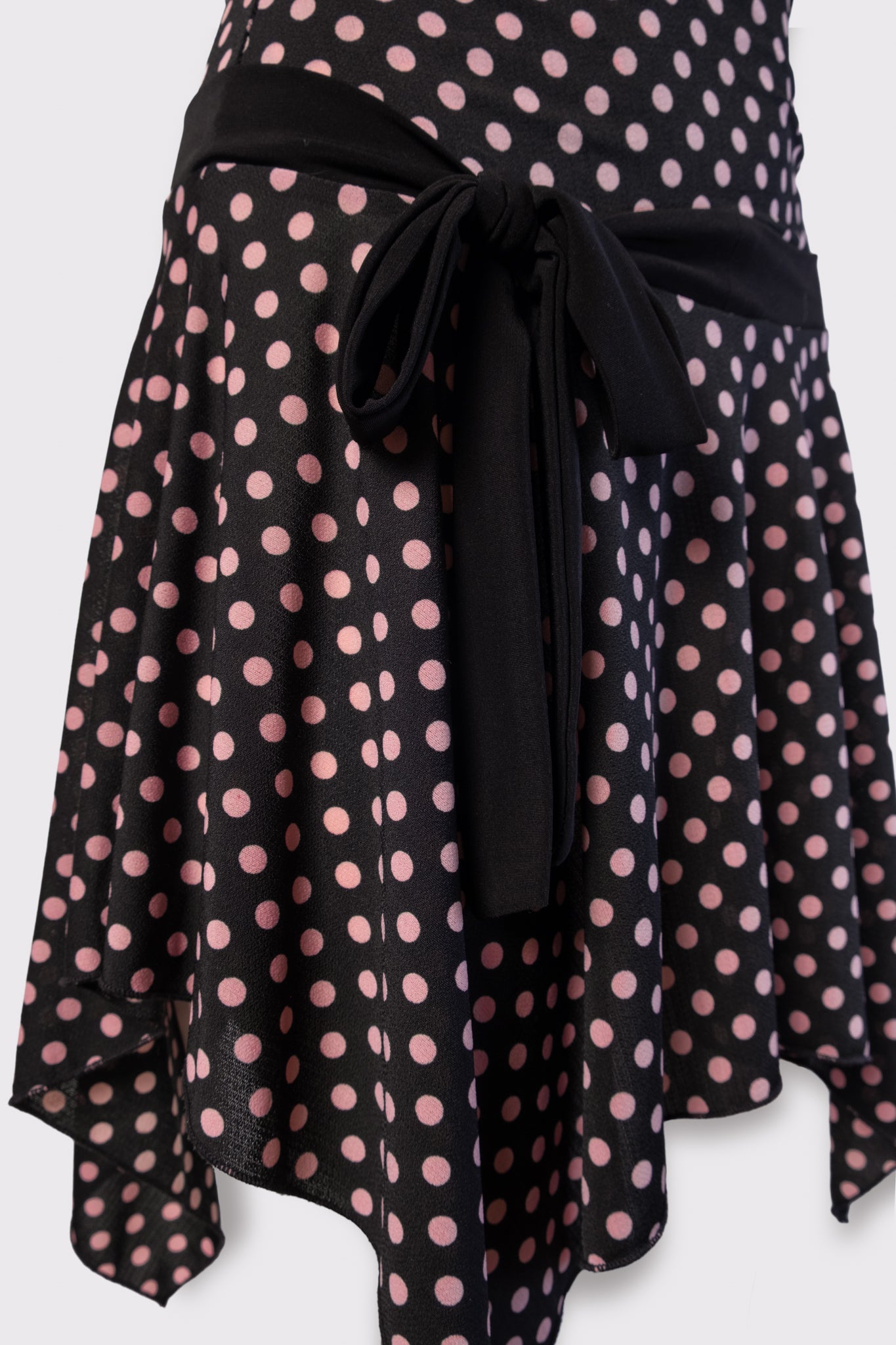 Y2K Polka Dot Fairy Hem Dress