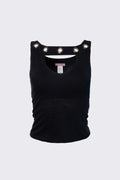 90s Deadstock Grommet Top