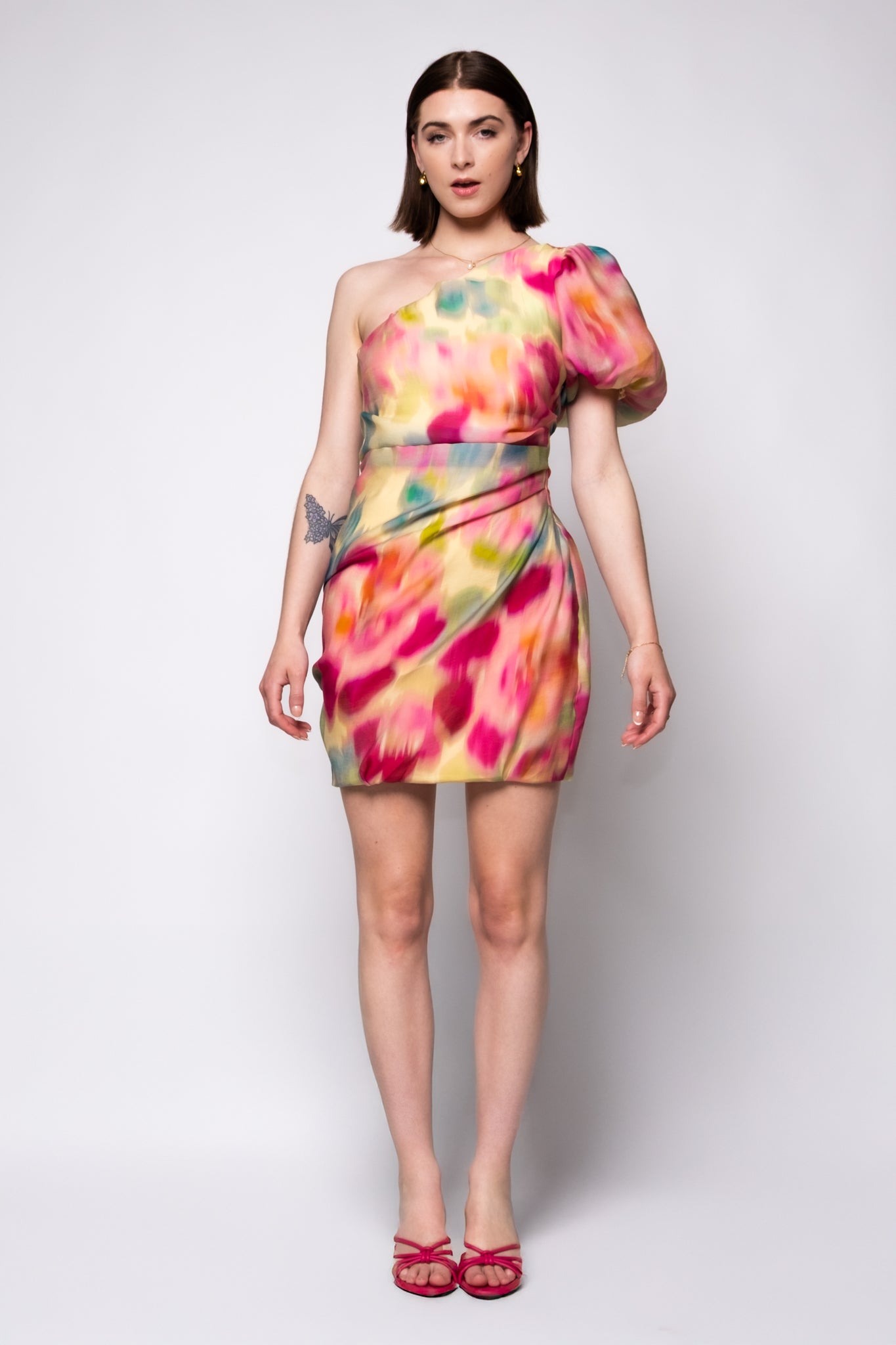 Steve Madden Angel One Shoulder Mini Dress Steve Madden Angel One Shoulder Mini Dress