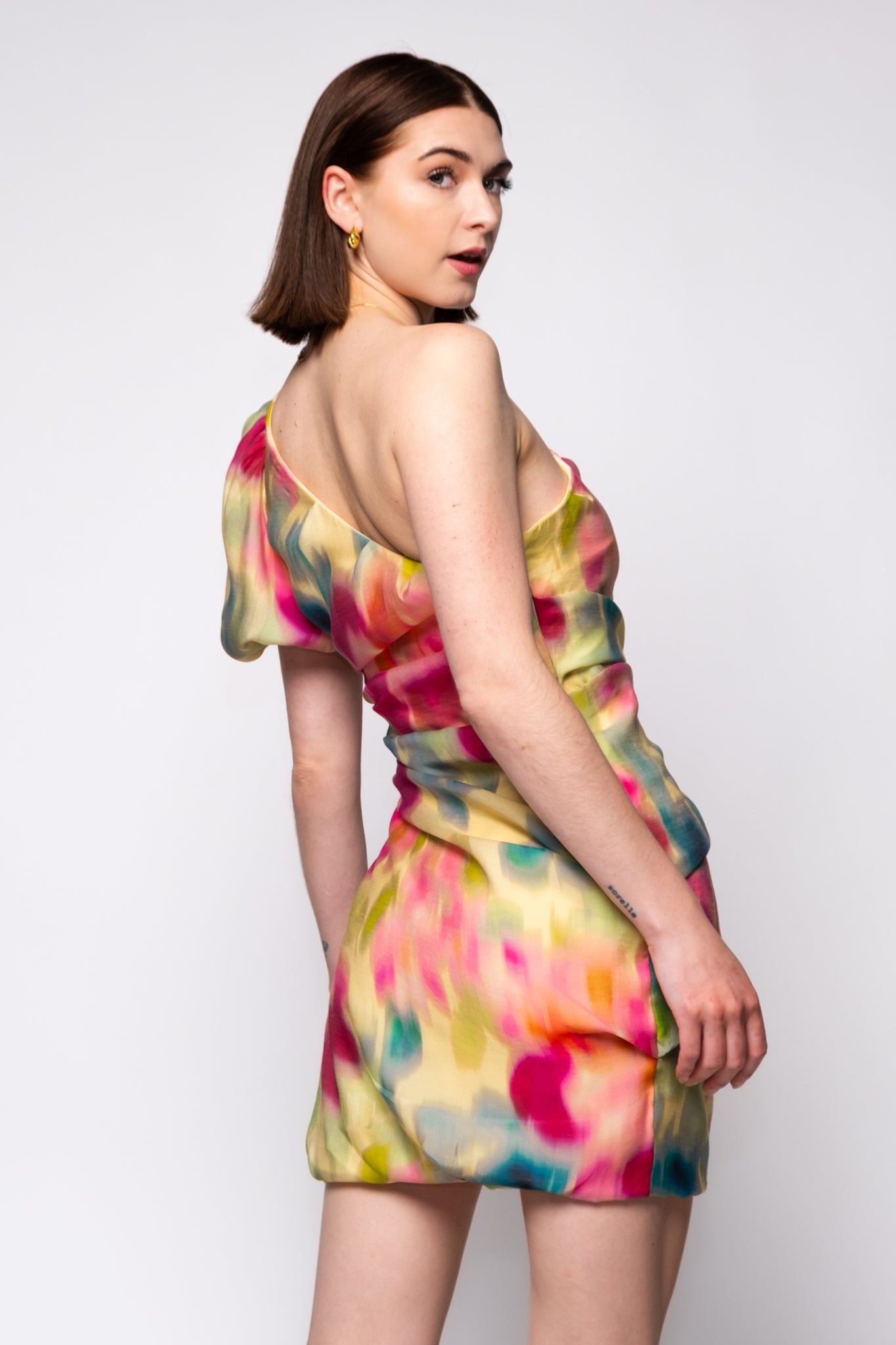 Steve Madden Angel One Shoulder Mini Dress