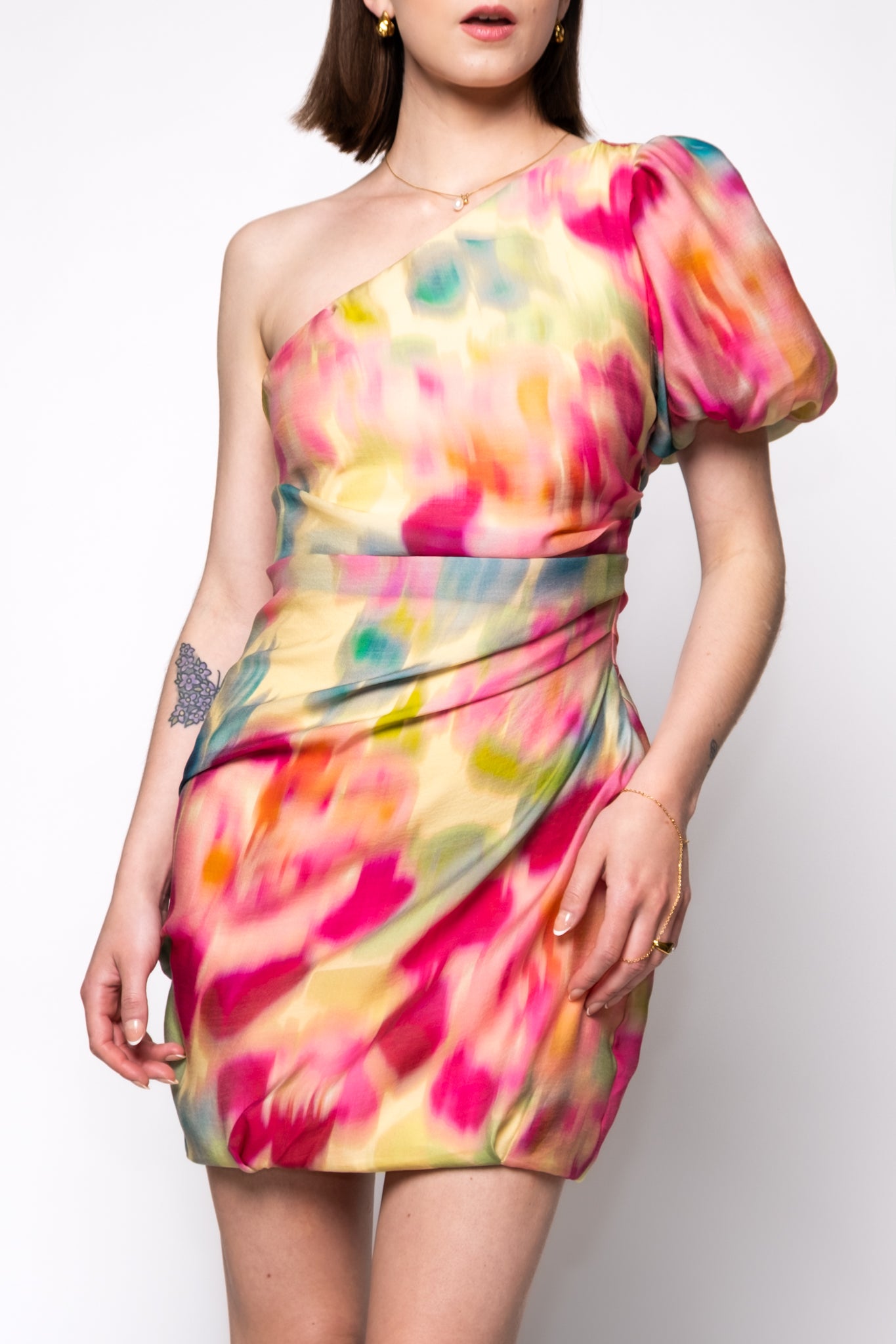 Steve Madden Angel One Shoulder Mini Dress