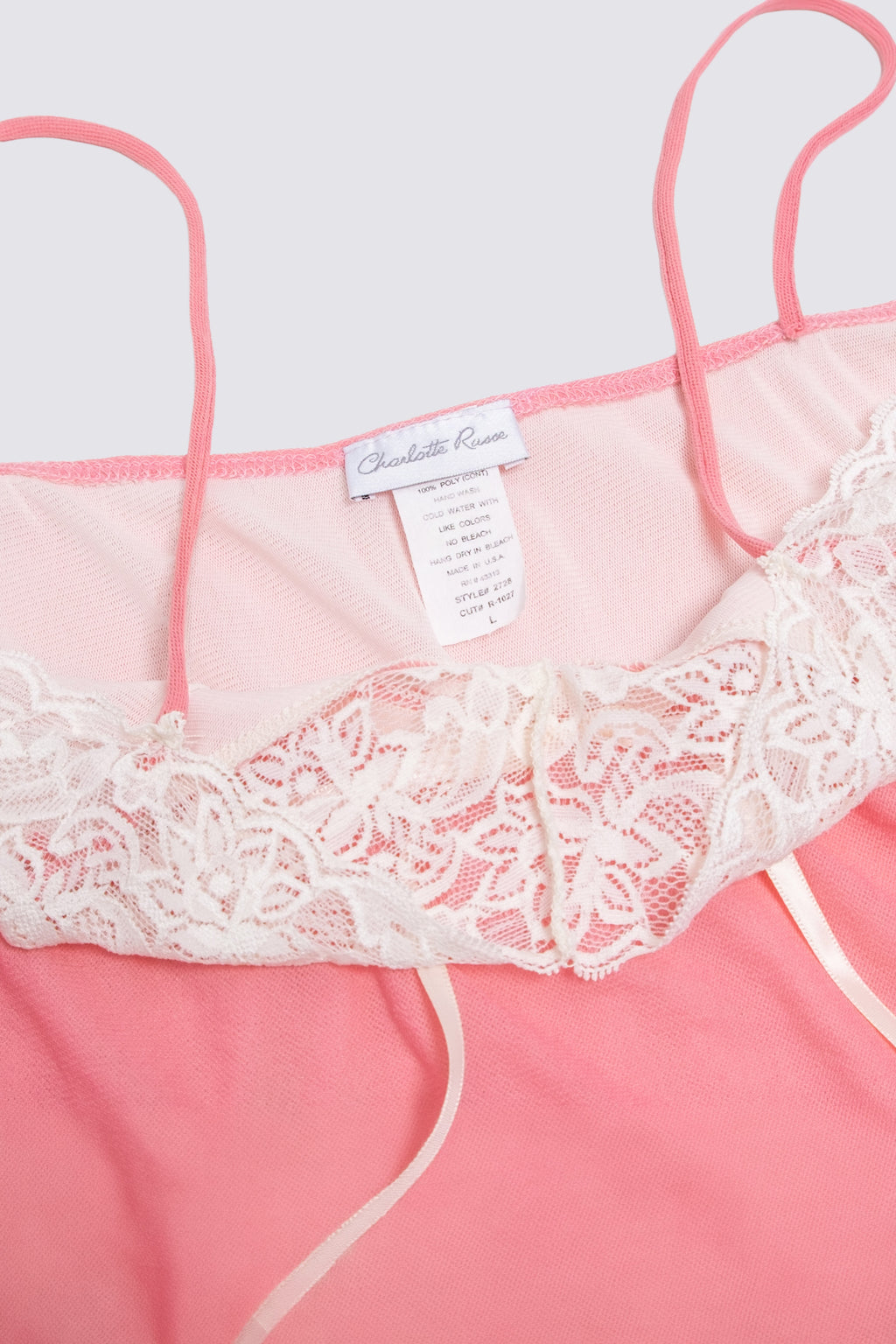 Y2K Charlotte Russe Layered Micro Mesh Cami Top