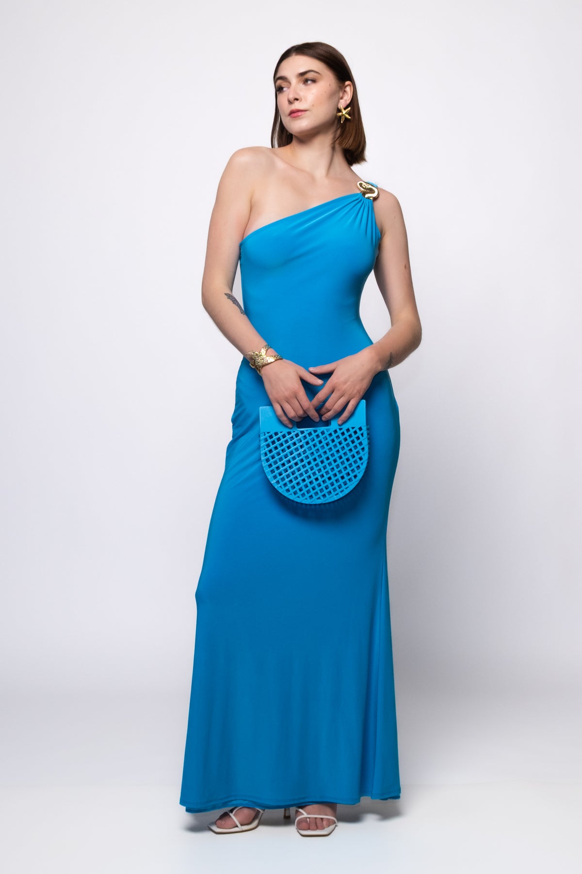 Thalassa One Shoulder Maxi Dress