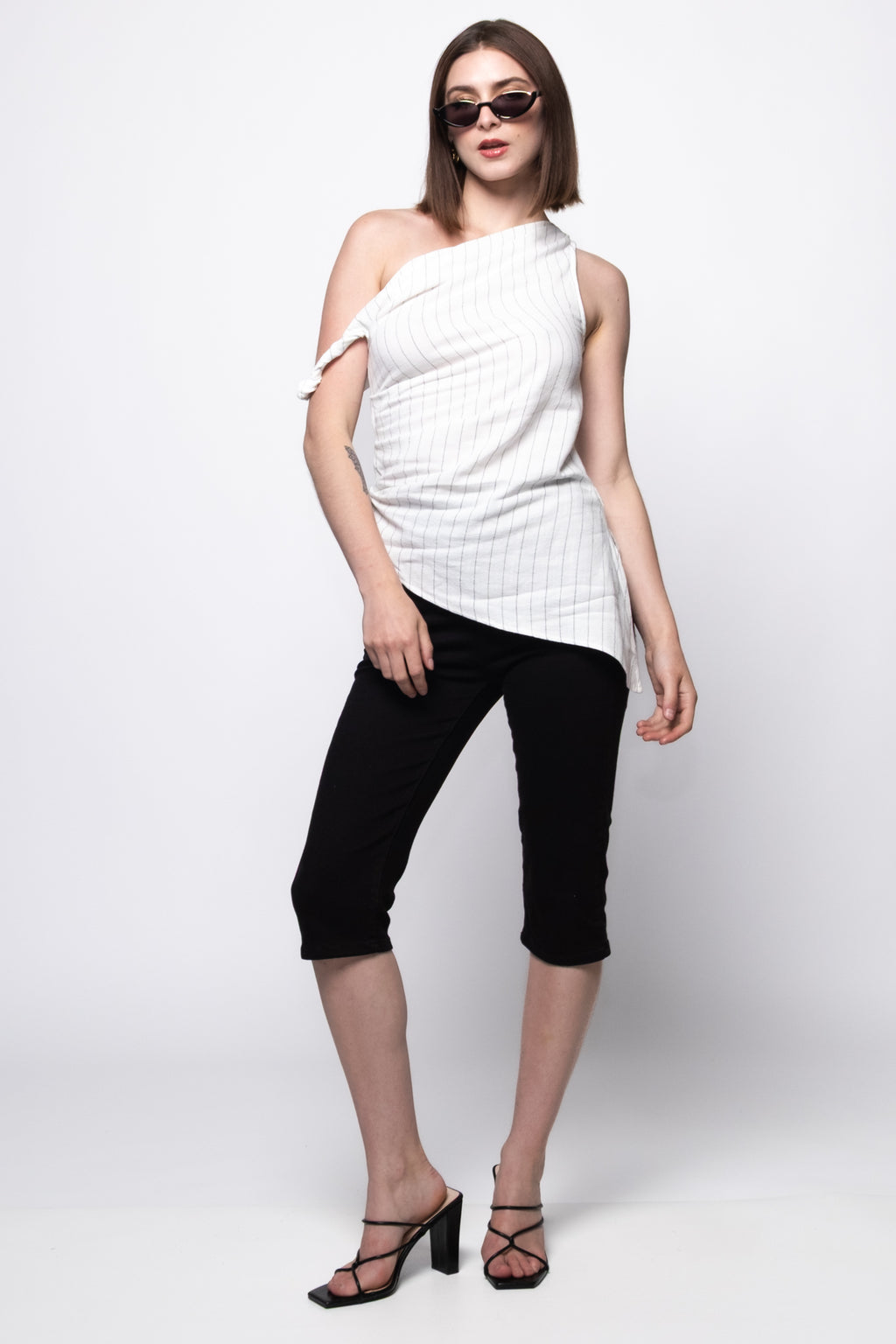 Char One Shoulder Top