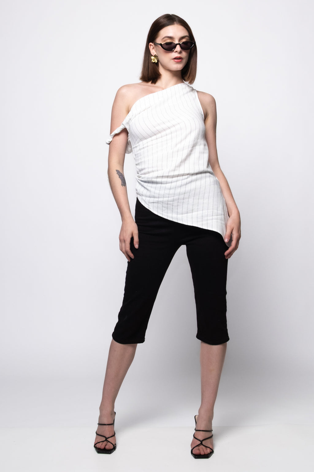 Char One Shoulder Top