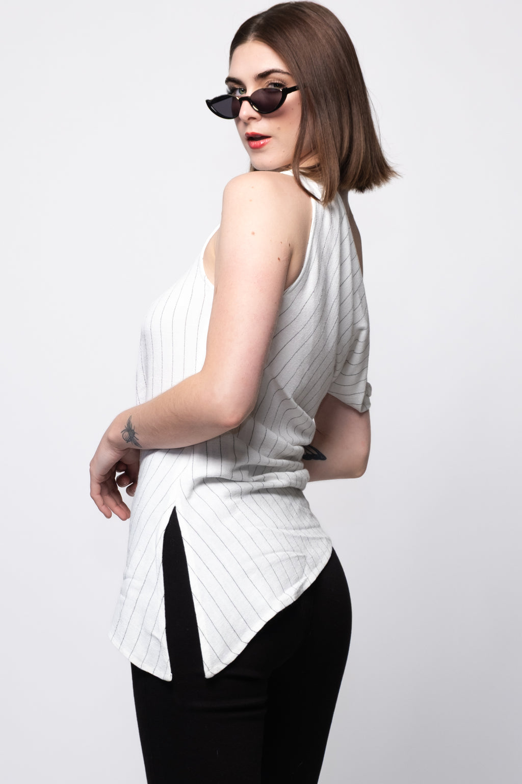 Char One Shoulder Top