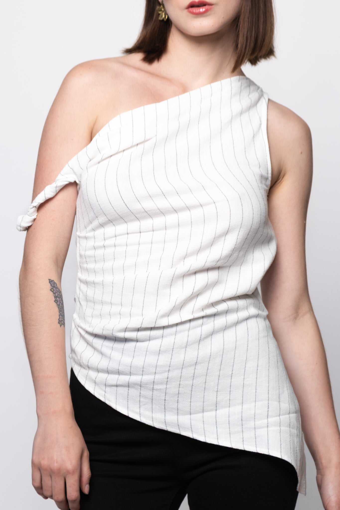 Char One Shoulder Top
