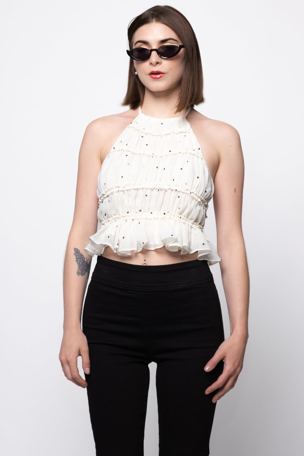 Noa Polka Dot Halter Top