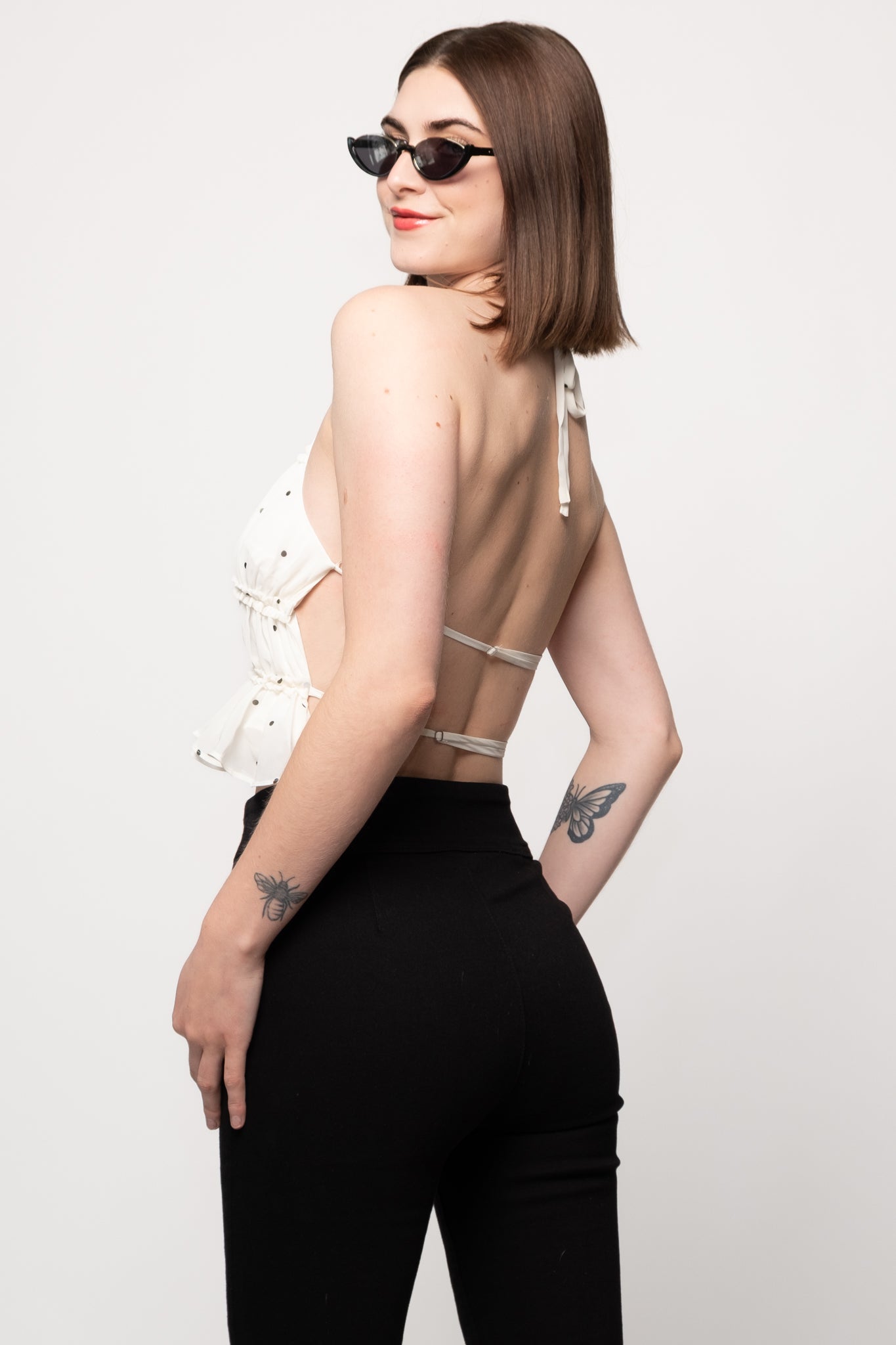 Noa Polka Dot Halter Top