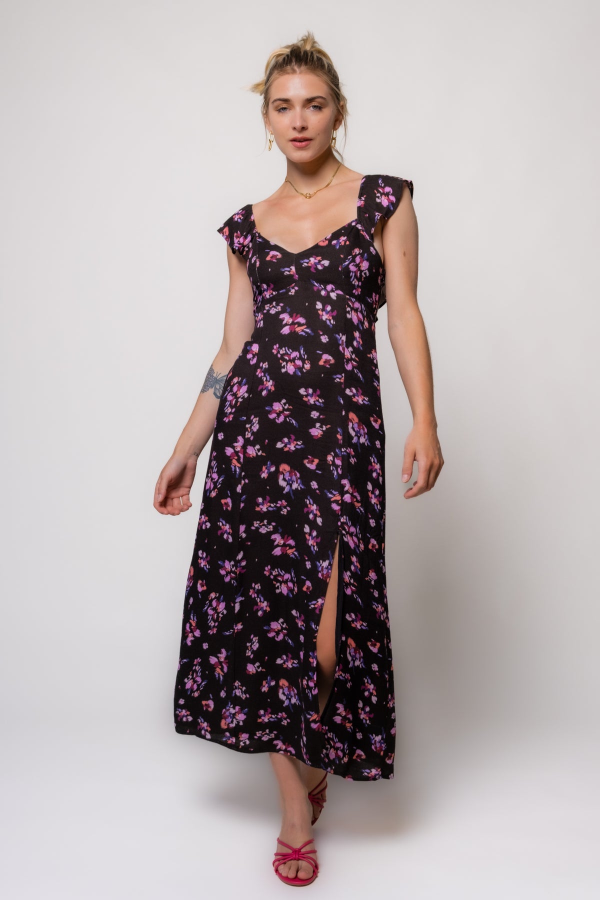 Saltwater Luxe Dume Floral Midi Dress