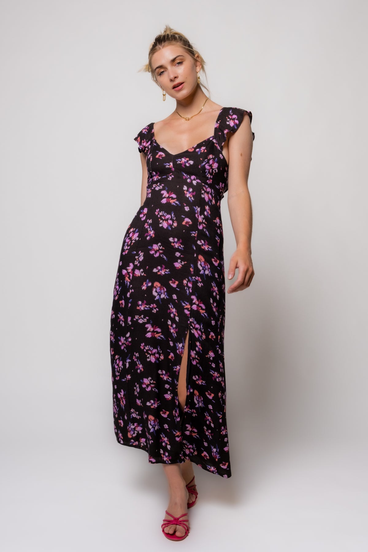 Saltwater Luxe Dume Floral Midi Dress