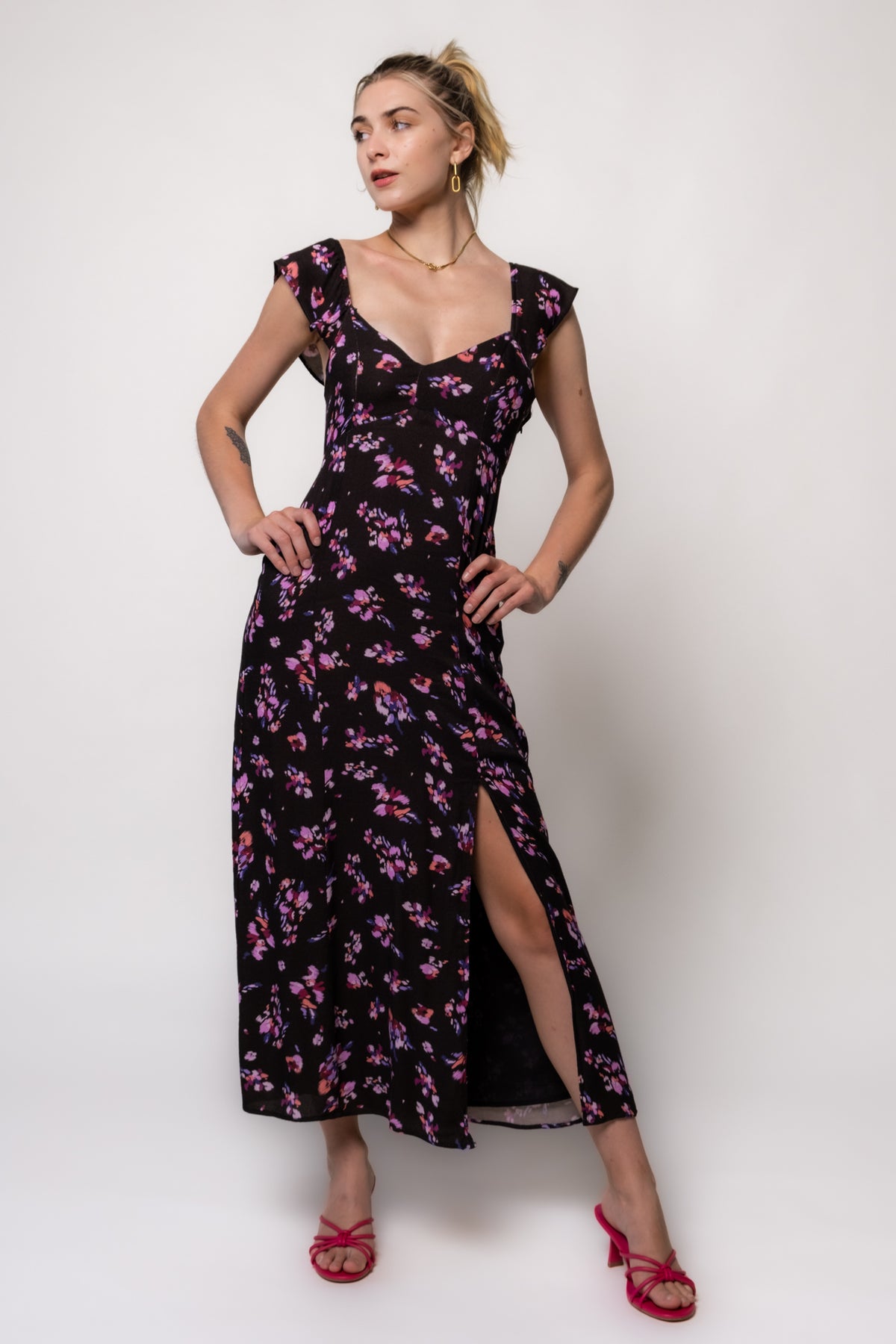 Saltwater Luxe Dume Floral Midi Dress