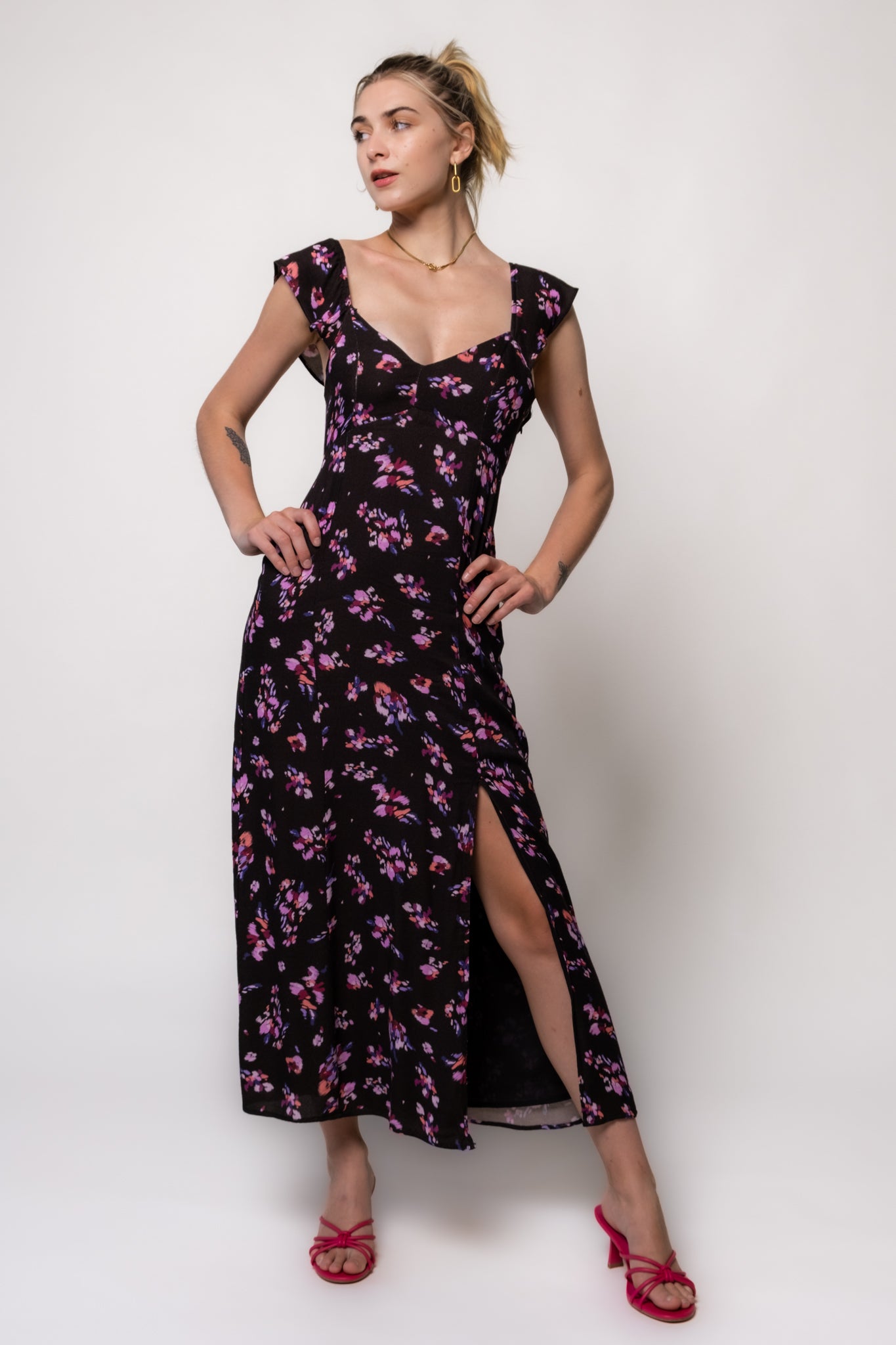Saltwater Luxe Dume Floral Midi Dress