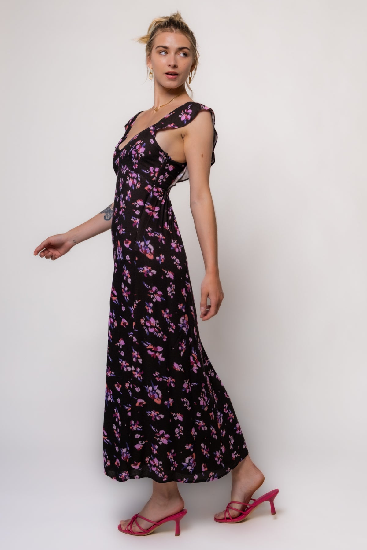 Saltwater Luxe Dume Floral Midi Dress