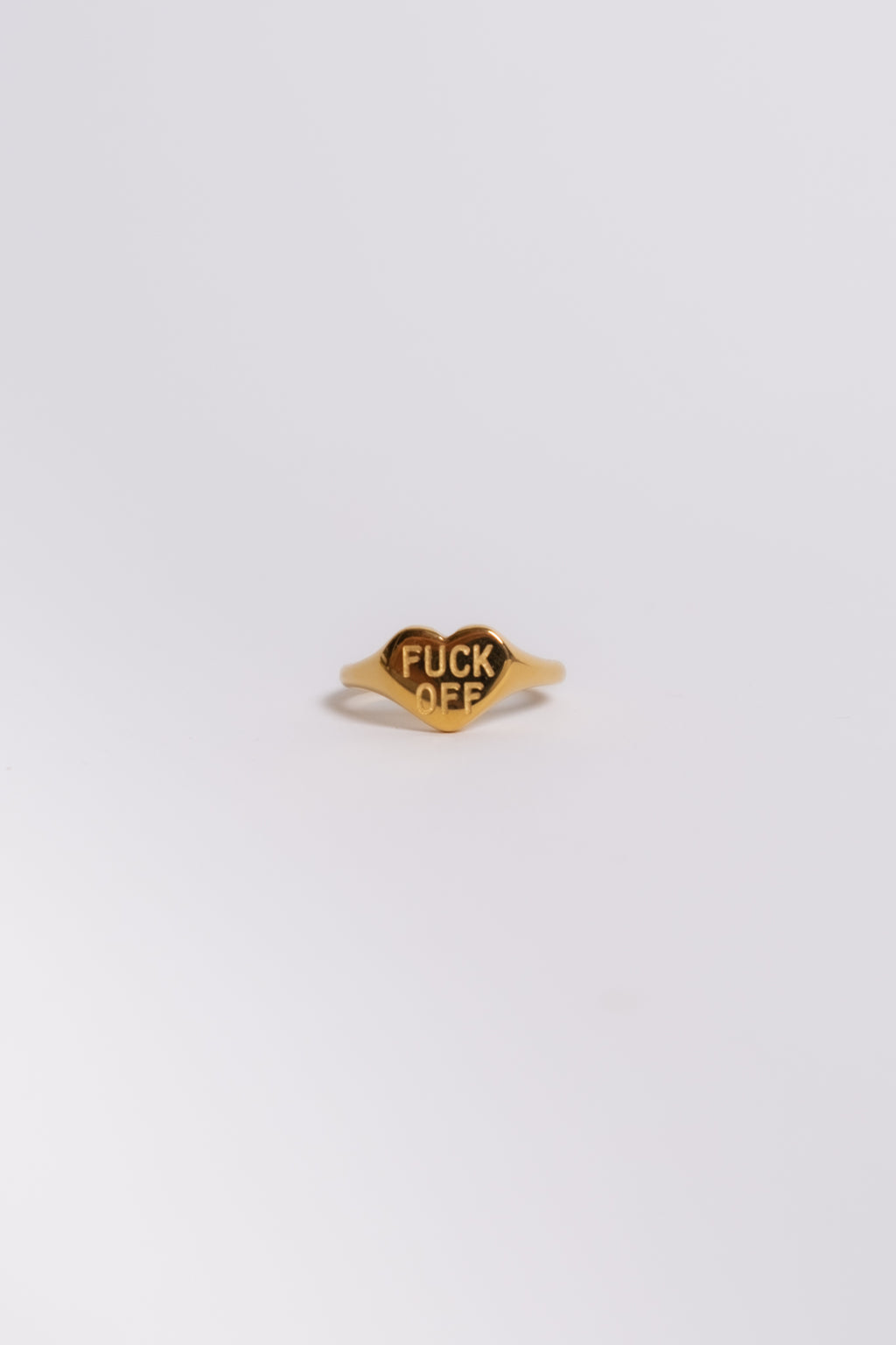 Eff Off Heart Signet Ring