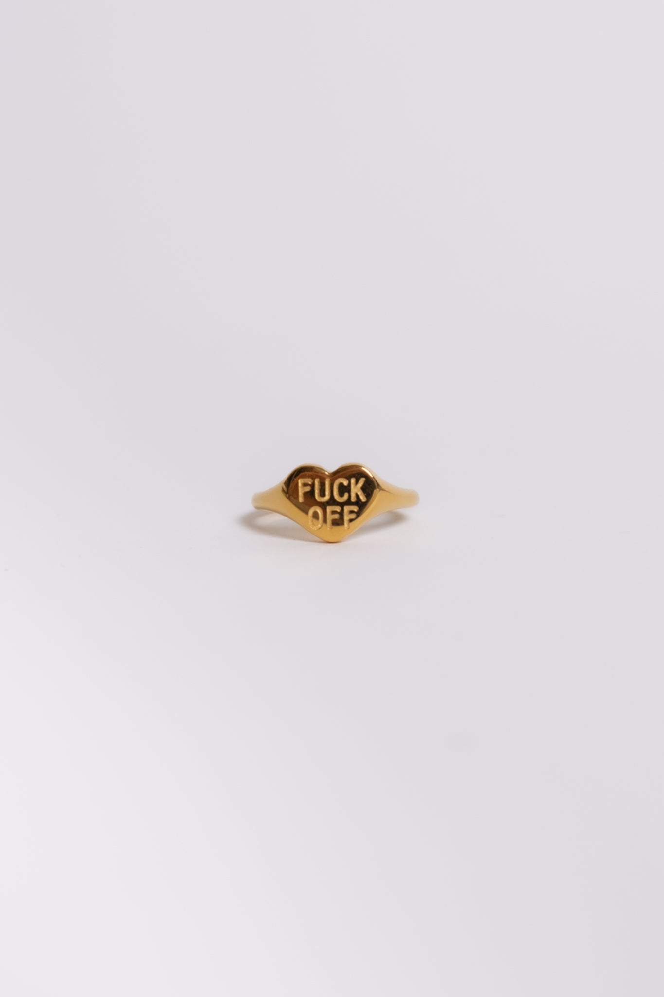 Eff Off Heart Signet Ring