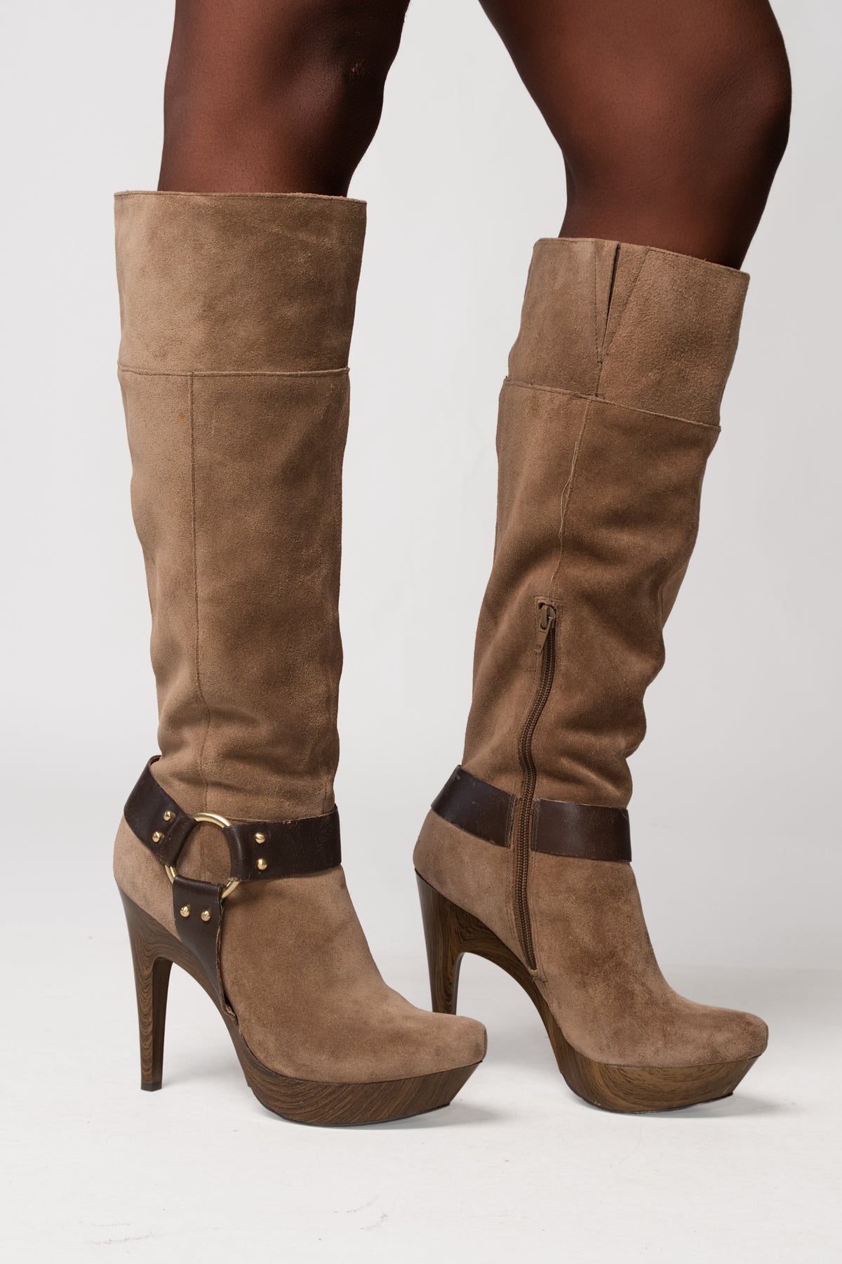 00s Tall Suede Stilletto Boots