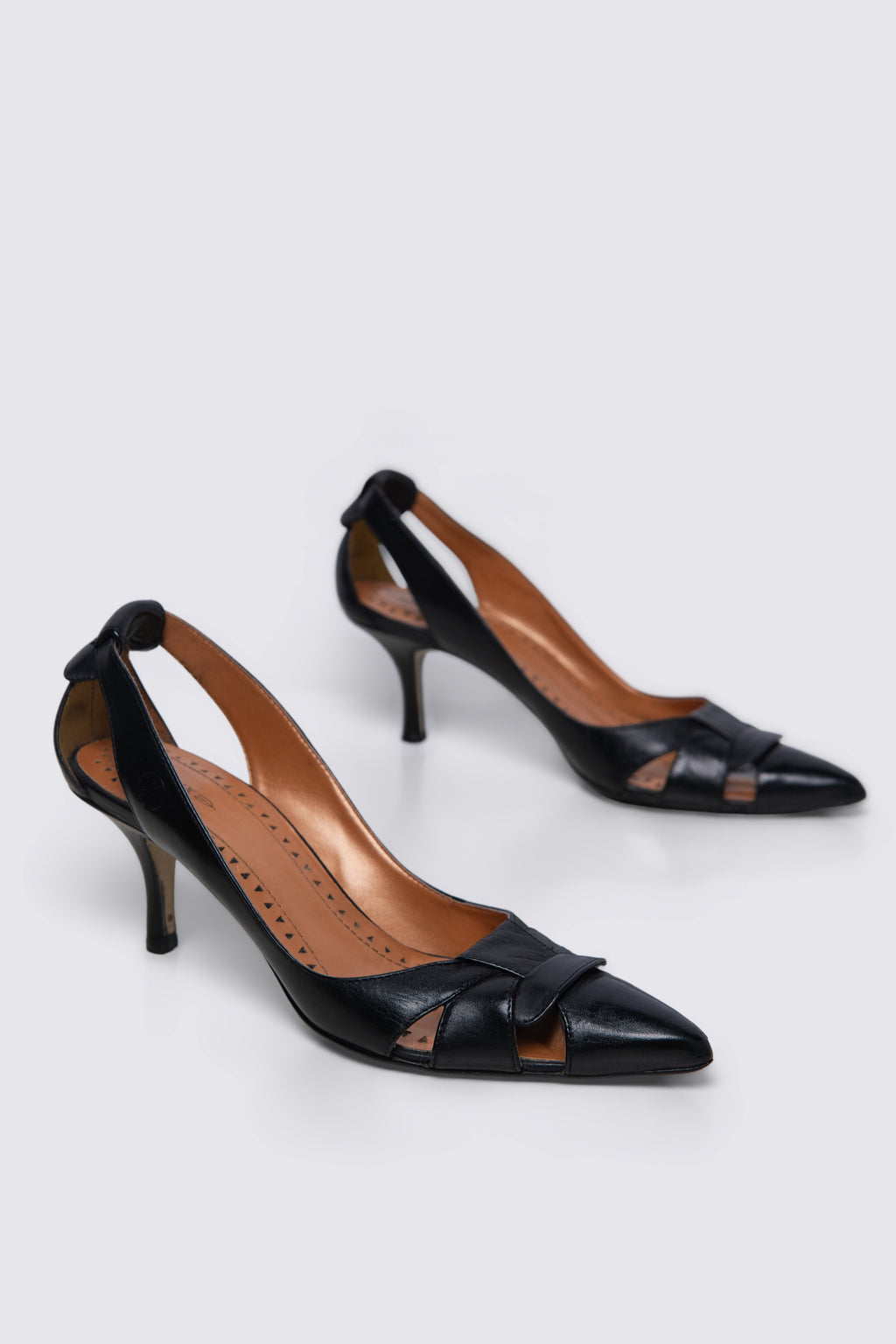 Y2K Bronx Woven Leather Pumps