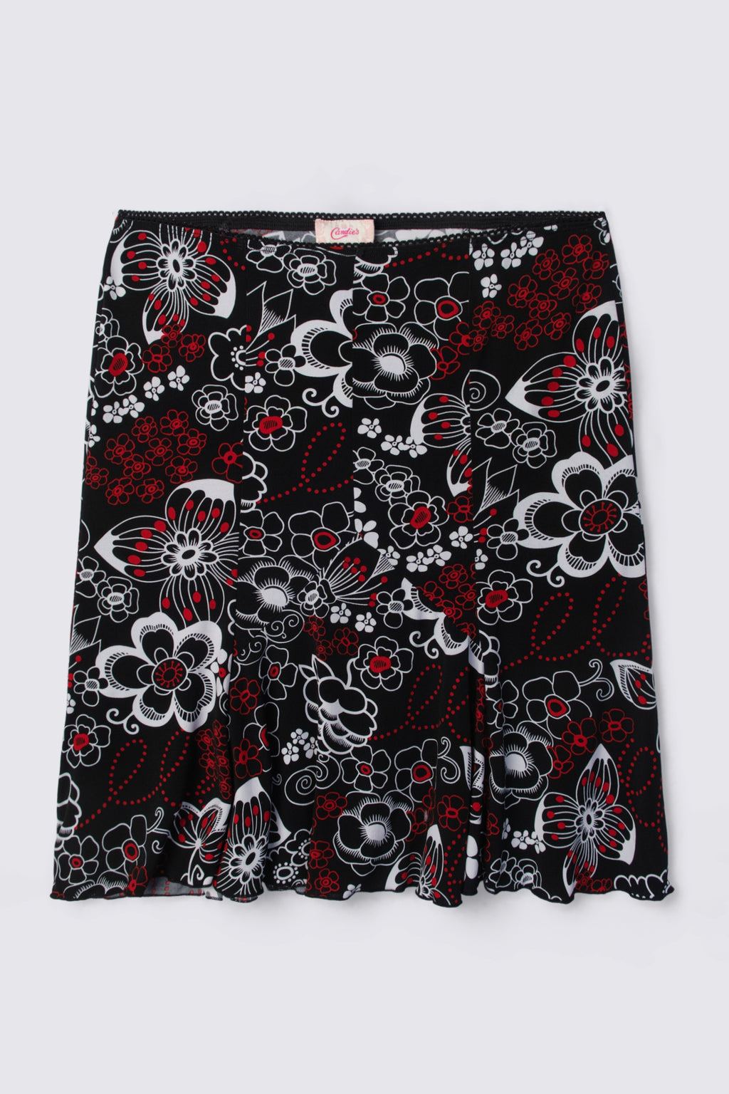 Y2K Candie's Floral Print Slip Skirt