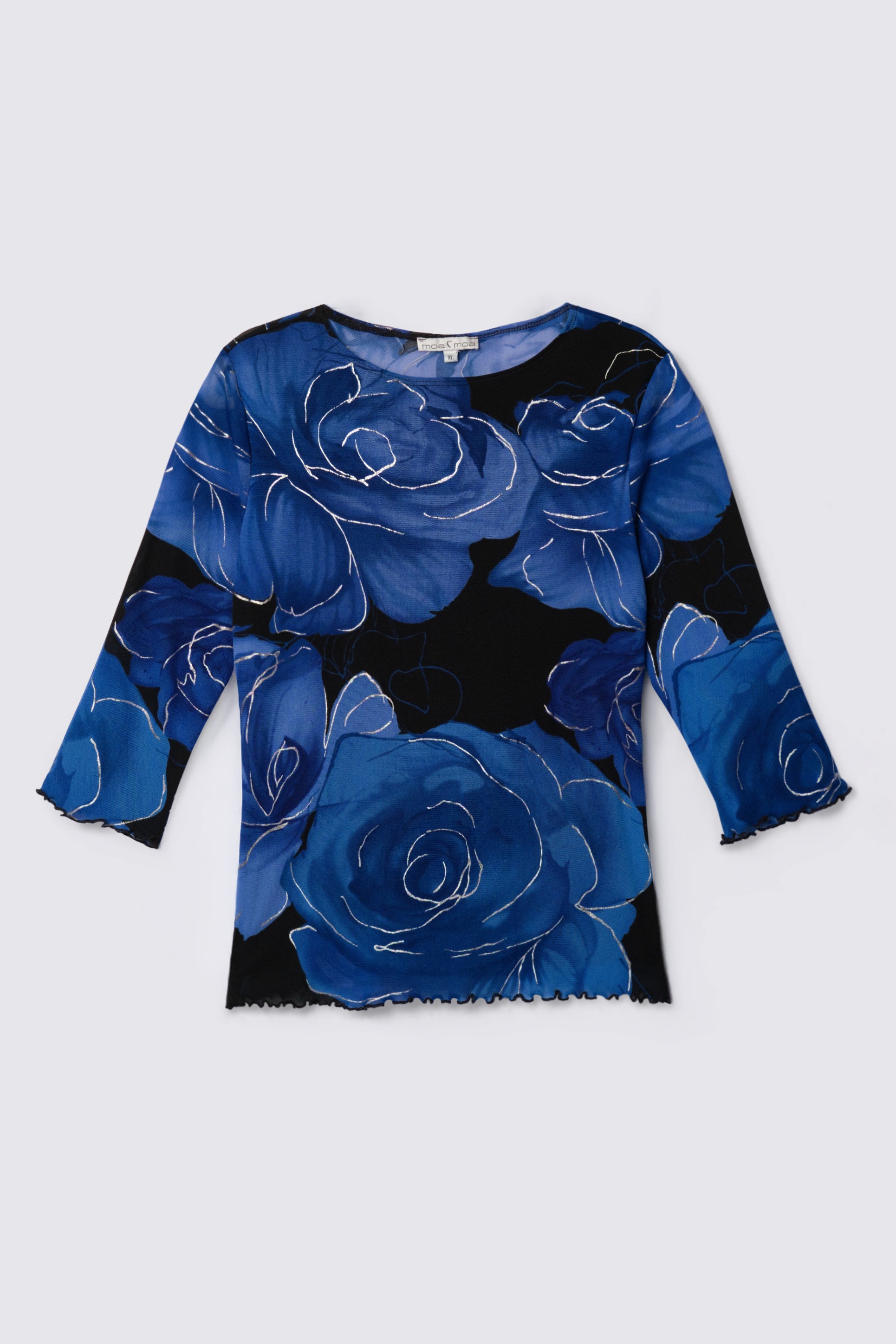 Y2K Moa Moa Micro Mesh Rose Top