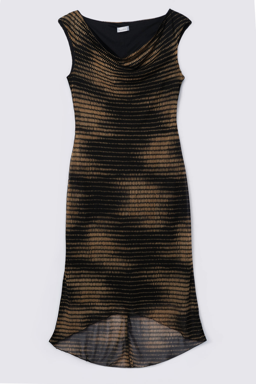 Y2K Charlotte Russe Cowl Neck Midi Dress