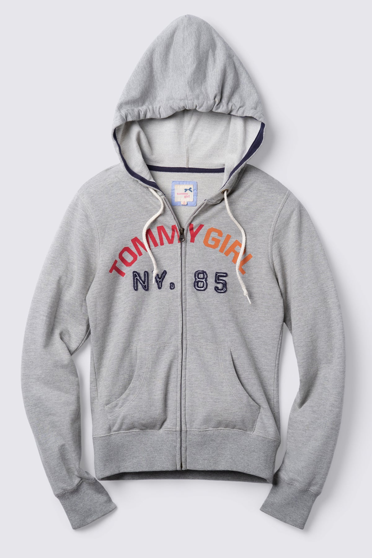 Y2K Tommy Girl Spellout Full-Zip Hoodie