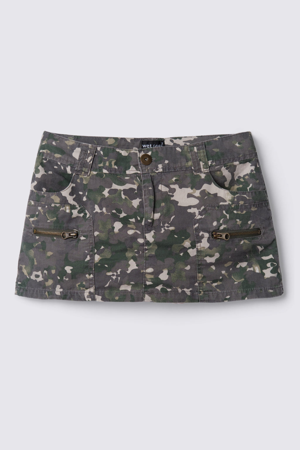 Y2K Lowrise Camo Mini Skirt