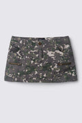 Y2K Lowrise Camo Mini Skirt