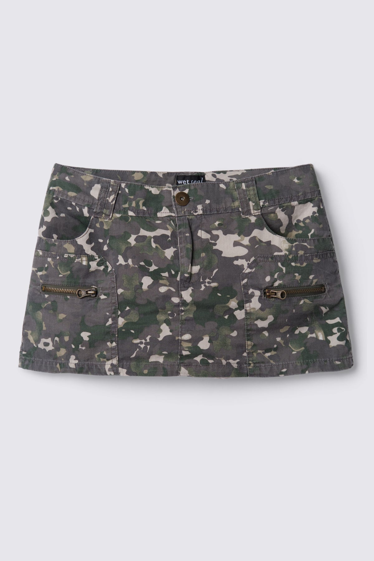 Y2K Lowrise Camo Mini Skirt