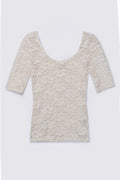 00s Mudd Stretchy Lace Scoop Neck Top