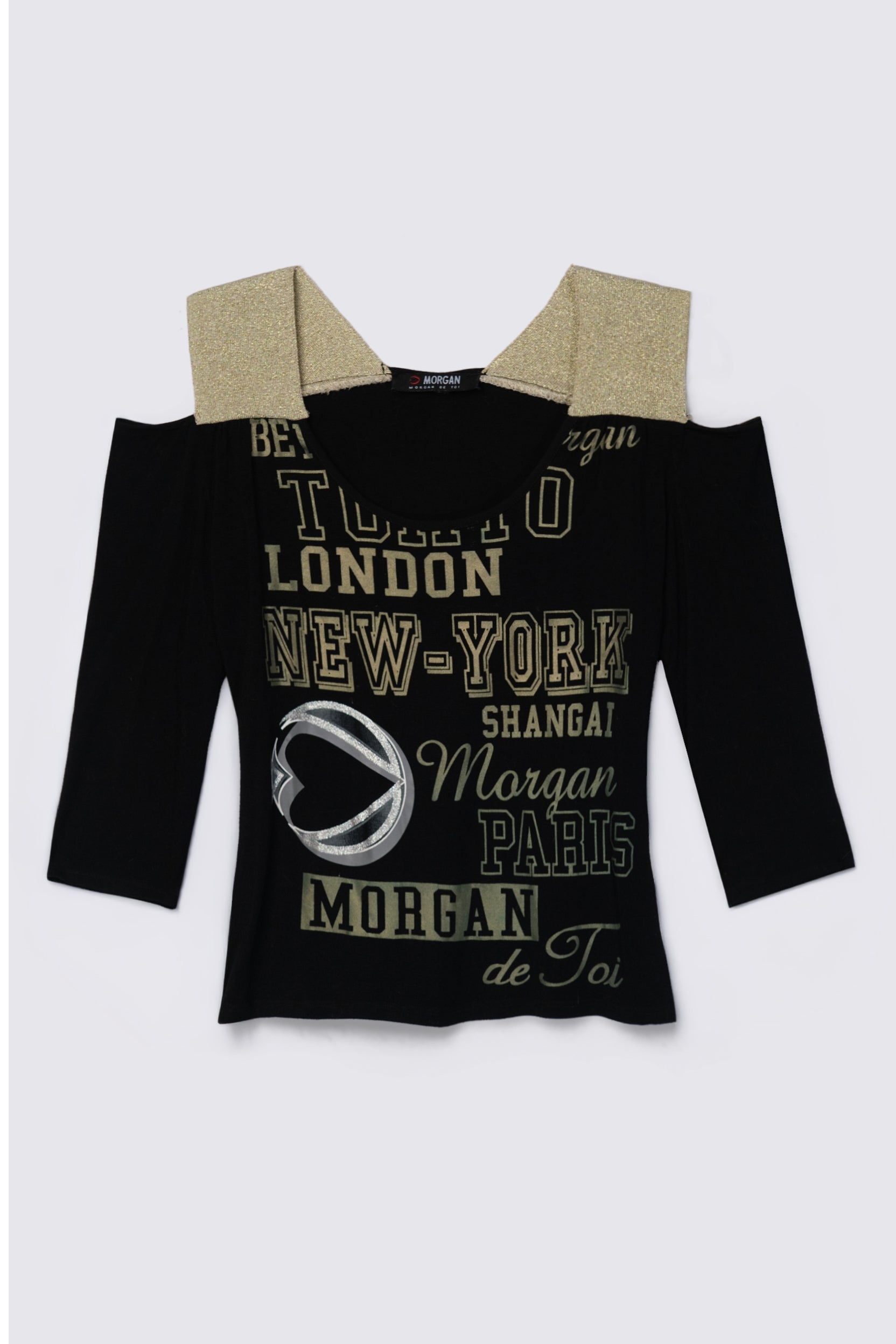 Y2K Morgan De Tois Cold Shoulder Top