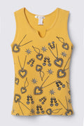 Y2K Bling Print Ribbed Tank