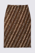 Y2K Fashion Bug Animal Print Slip Skirt
