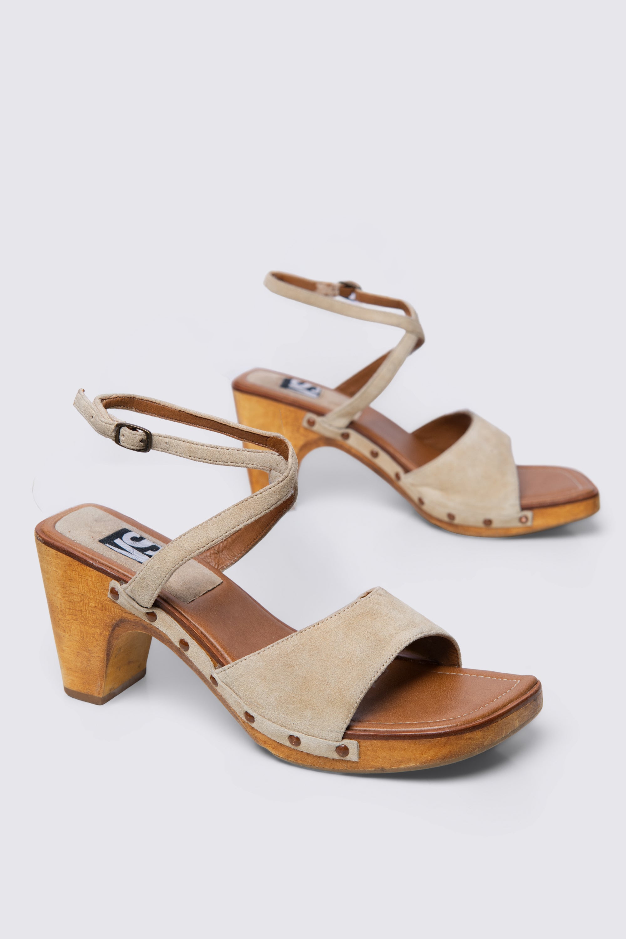 90s Victoria's Secret Suede Clog Sandals