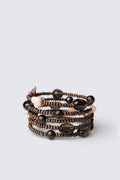 Y2K Wood & Glass Beaded Bracelet