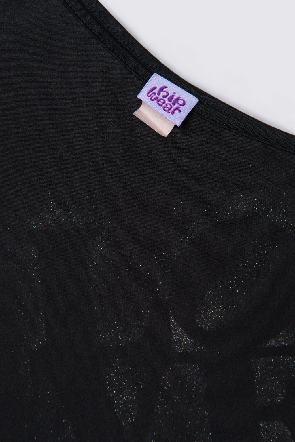Y2K Hipwear Glitter Love One Shoulder Top