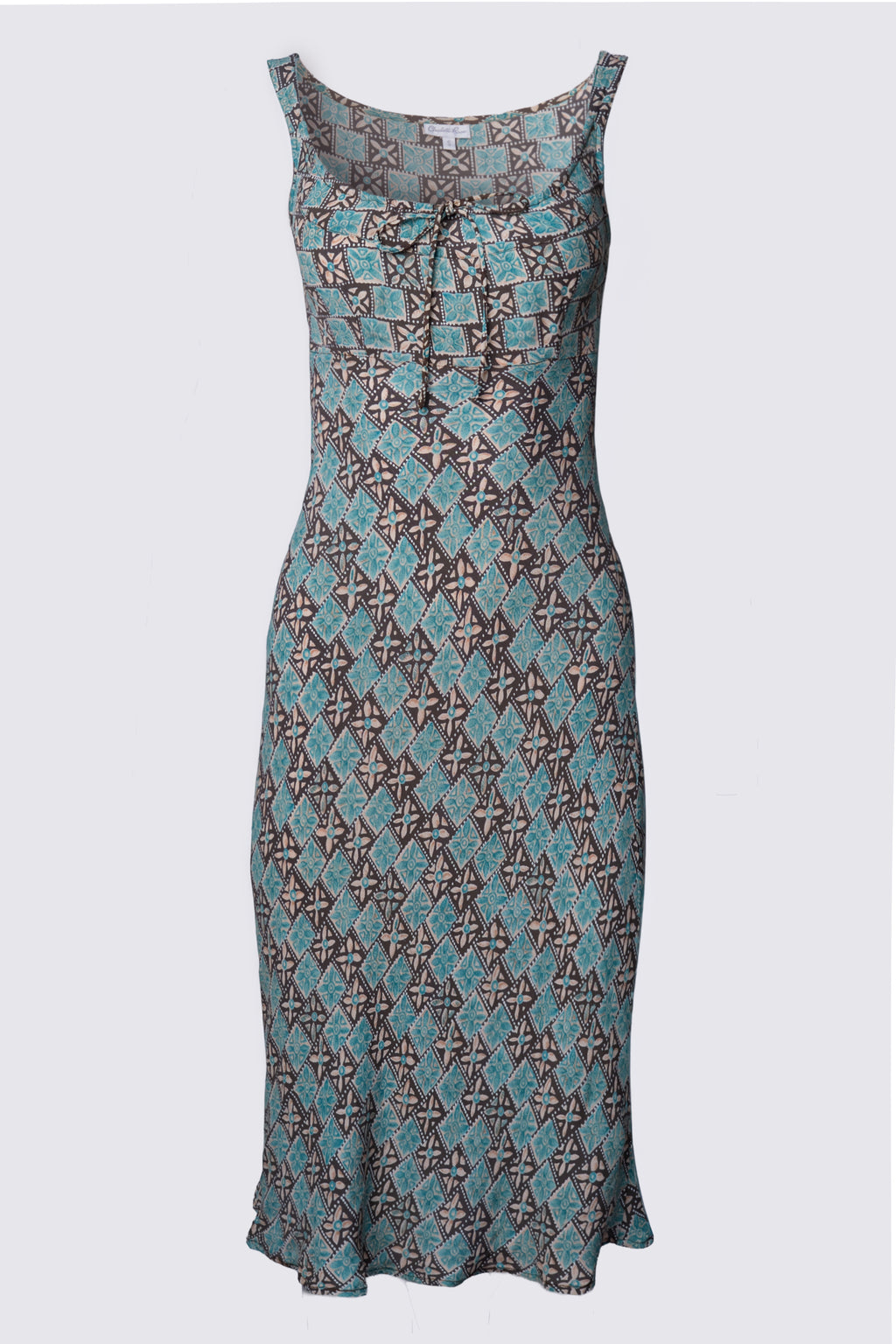 Late 90s Charlotte Russe Bias Cut Rayon Midi Dress