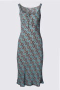 Late 90s Charlotte Russe Bias Cut Rayon Midi Dress