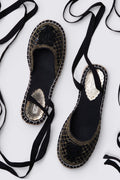 Y2K Beaded Espadrille Ballet Flats