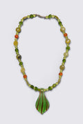 Y2K Green & Orange Glass Pendant