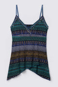 Y2K Lindex Beaded Boho Fairy Top