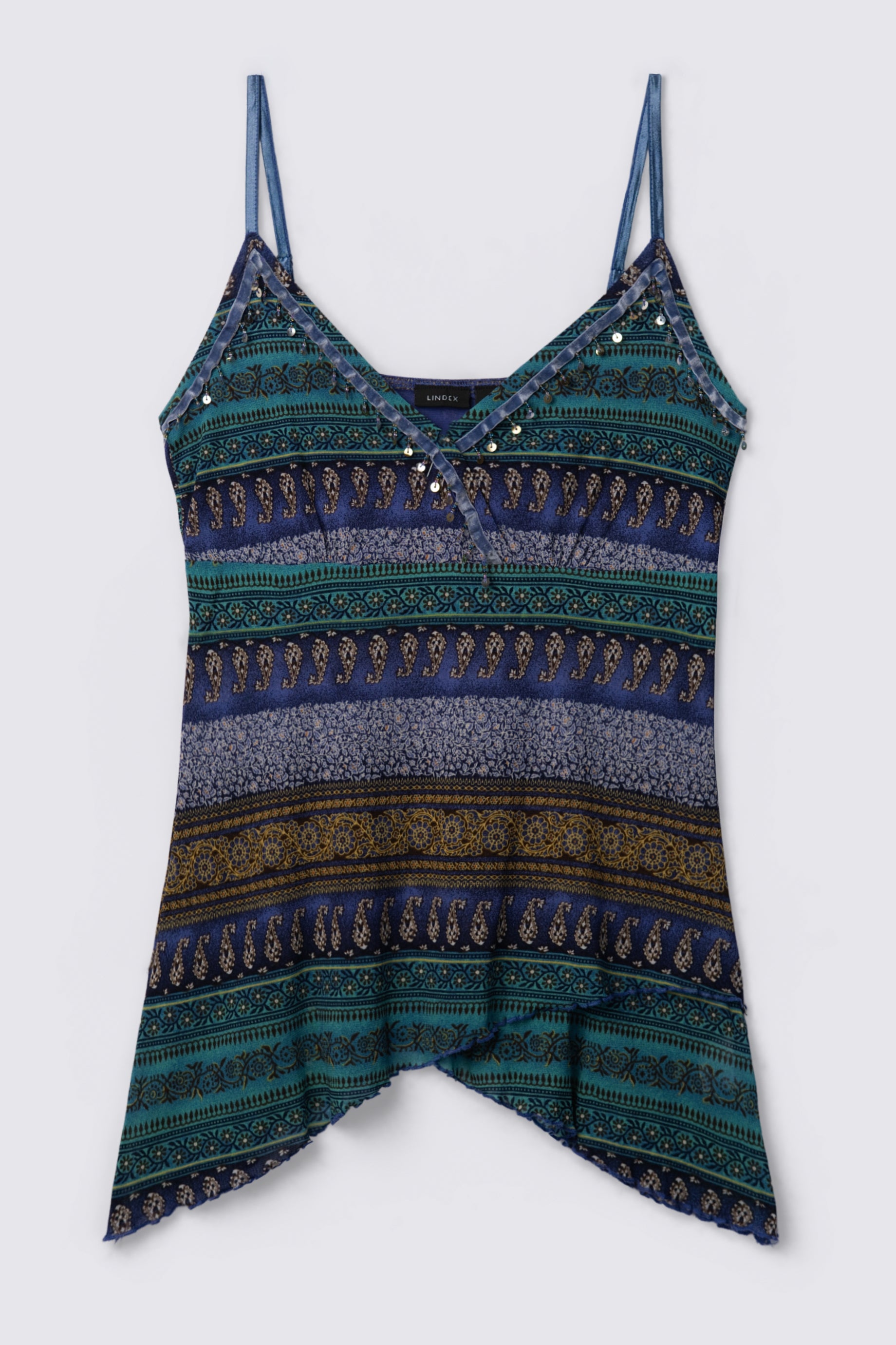 Y2K Lindex Beaded Boho Fairy Top