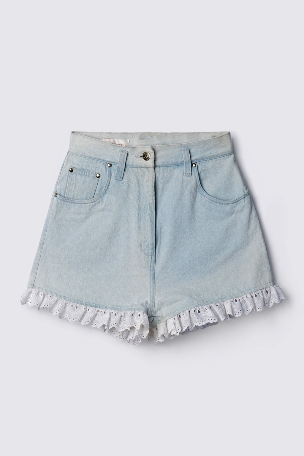 90s Christina Highwaist Lace Trim Shorts