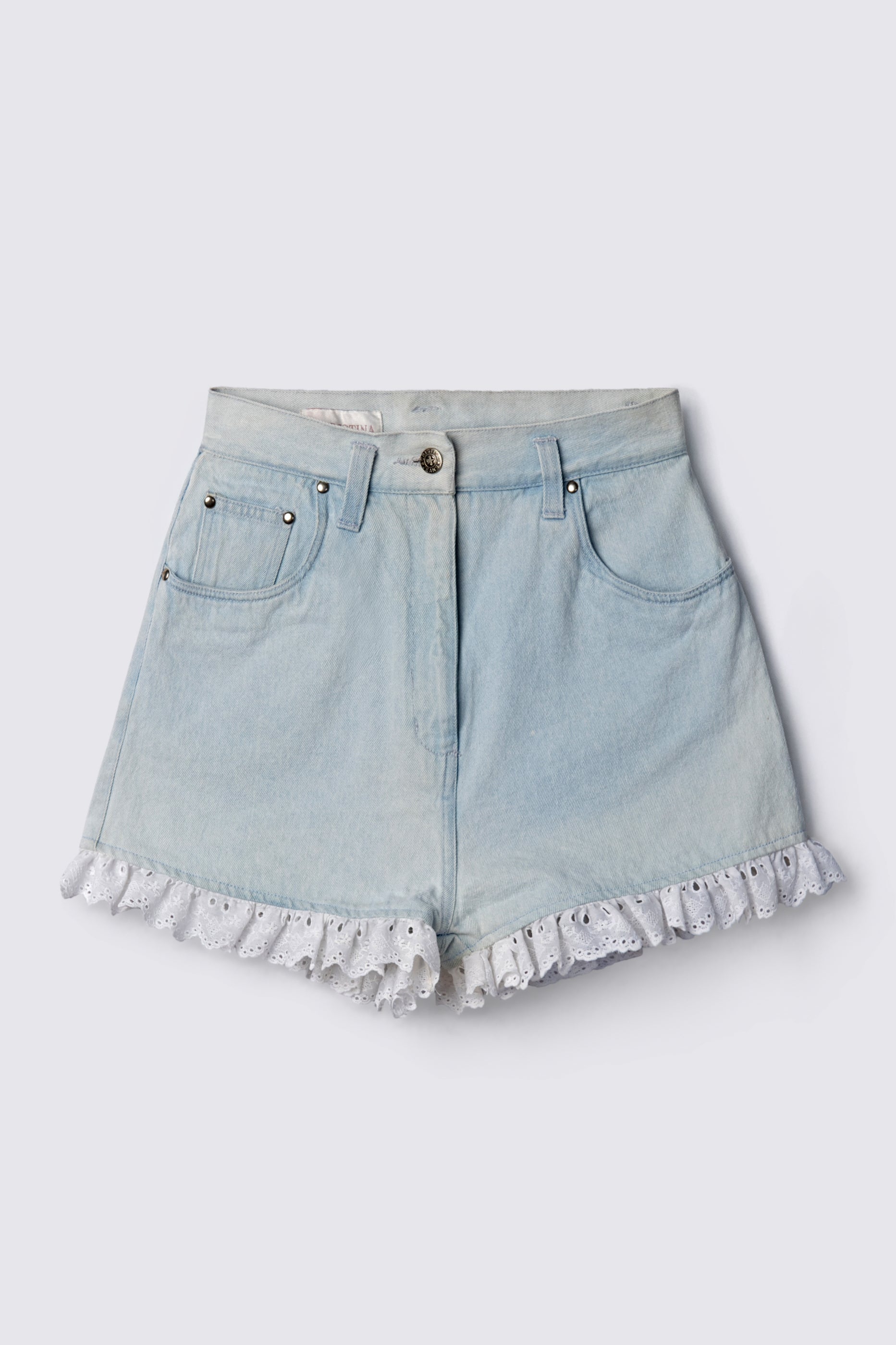 90s Christina Highwaist Lace Trim Shorts