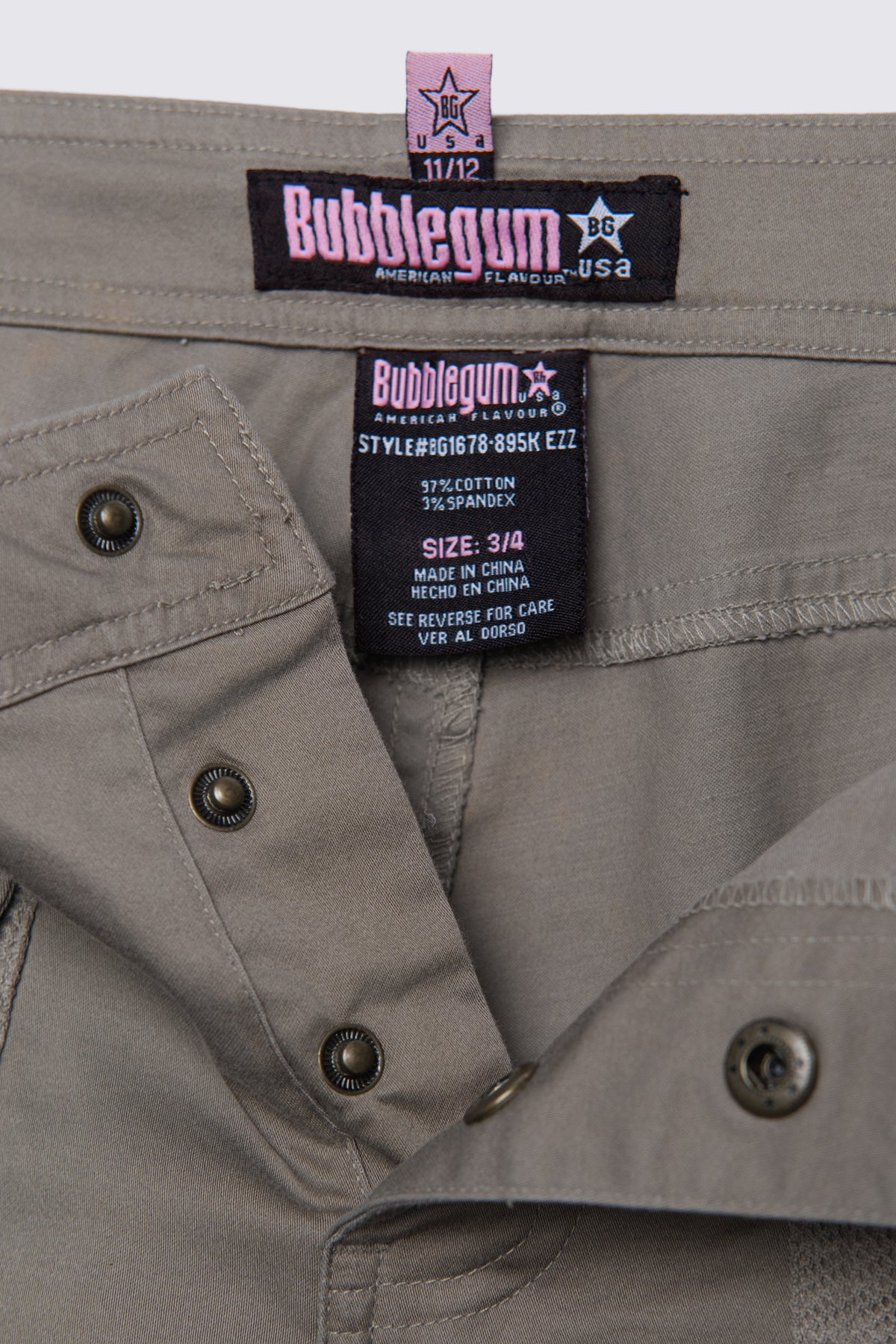 Y2K Bubblegum Snap Pocket Flare Trousers
