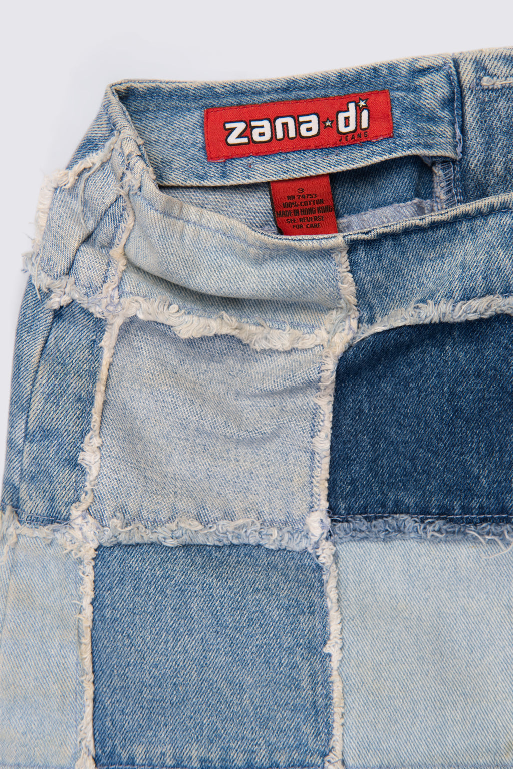 Y2K Zana Di Patchwork Mini Skirt