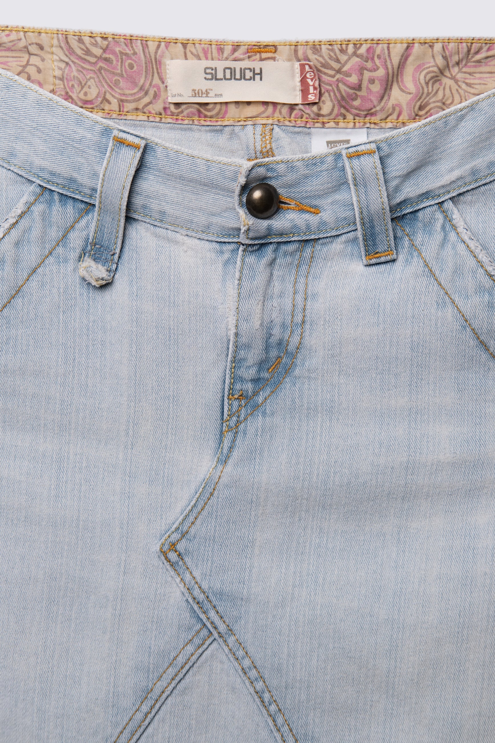 Y2K Levi's 504 Slouch Lowrise Denim Skirt