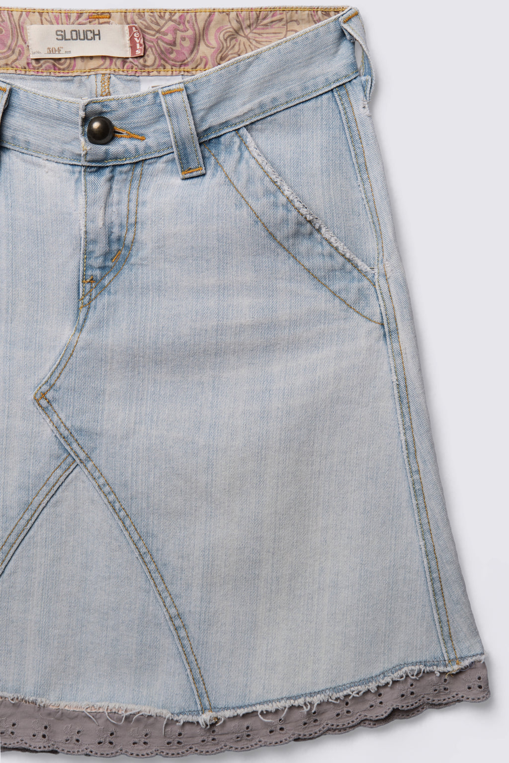 Y2K Levi's 504 Slouch Lowrise Denim Skirt